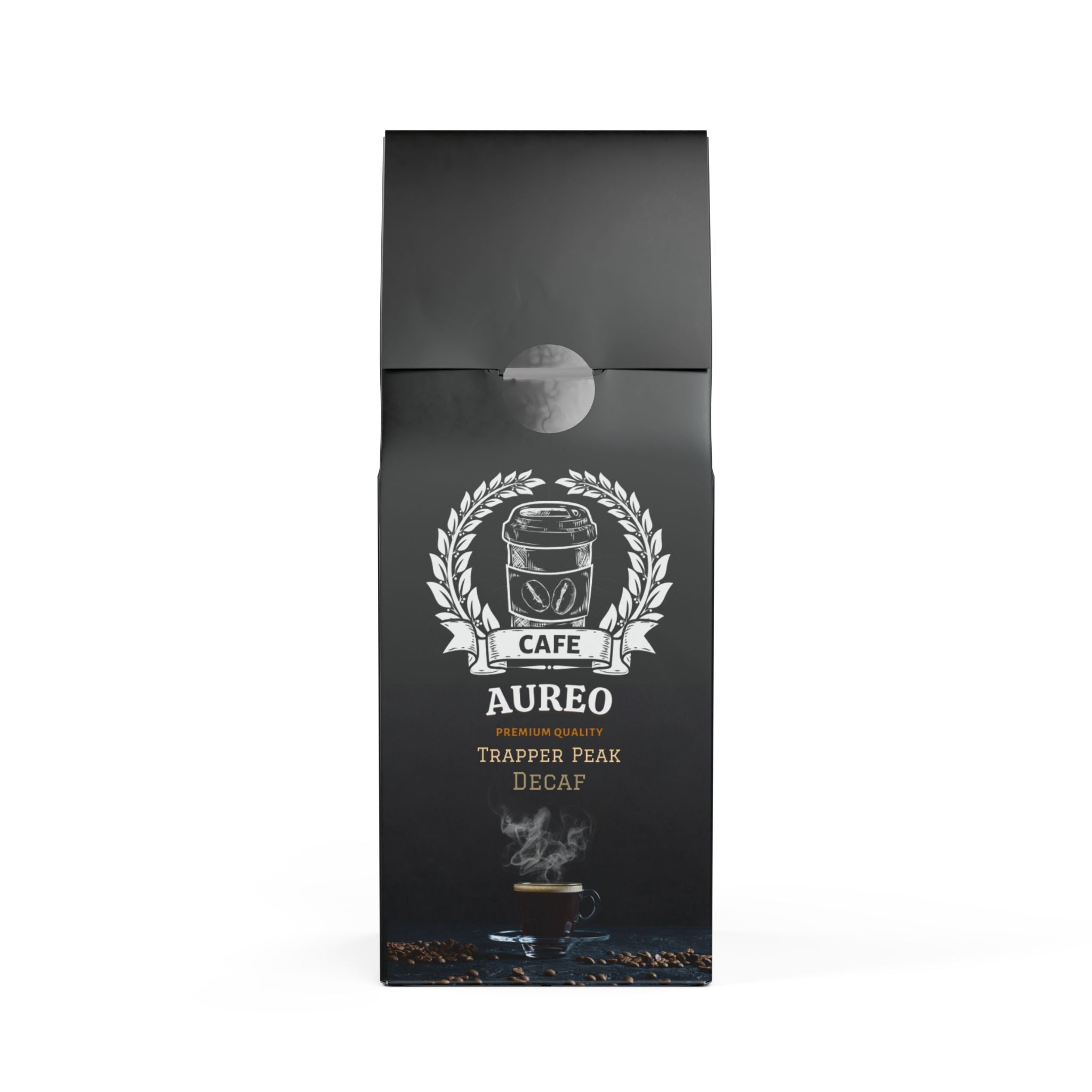 Trapper Peak Decaf Coffee Blend.